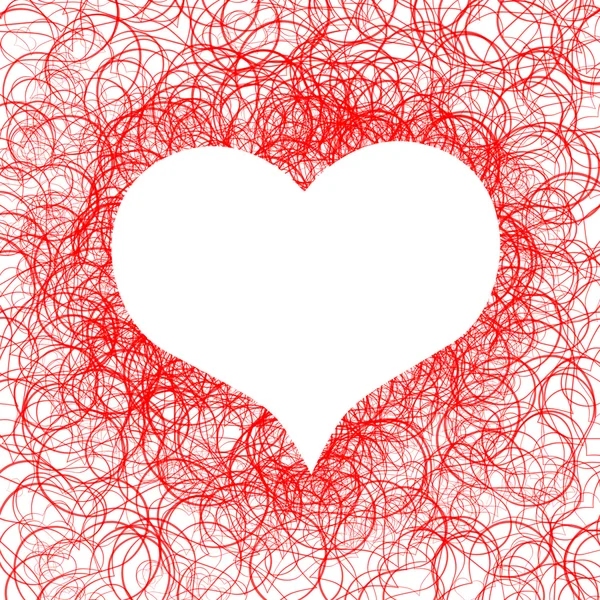 Red heart symbol — Stock Photo, Image