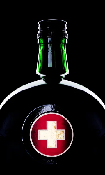 Flaska med medicin — Stockfoto