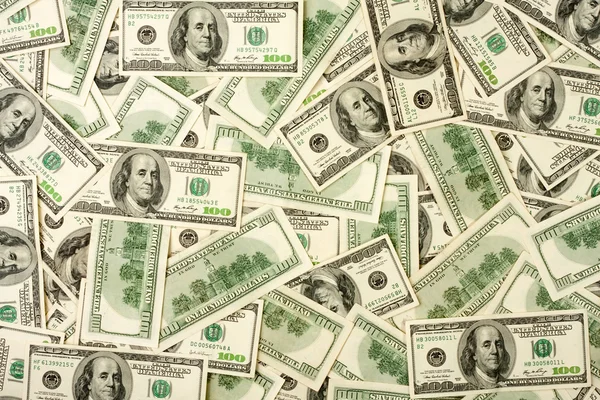 100 $ banknotların arka plan — Stok fotoğraf