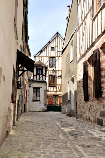 Timbered buildings with alleyway — Stock Photo, Image