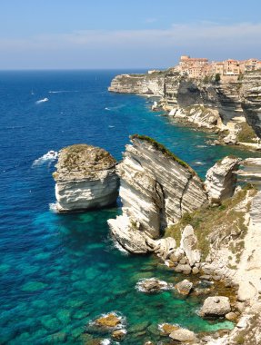 Beautiful coast of Bonifacio clipart