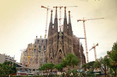 La Sagrada Familia cathedral, Barcelona clipart