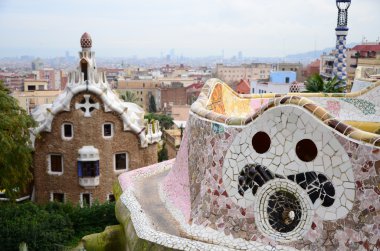 Park Guell in Barcelona, Spain clipart