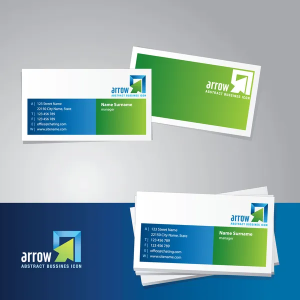 Business card vector template — Stock Vector