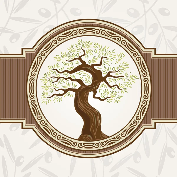 Wektor drzewa oliwnego — Wektor stockowy