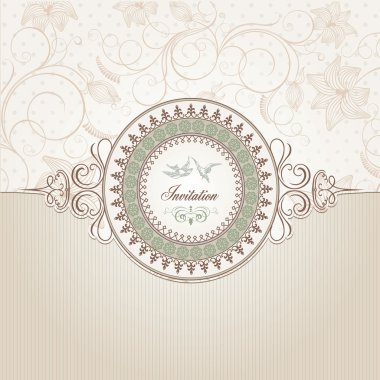 Vintage background template clipart