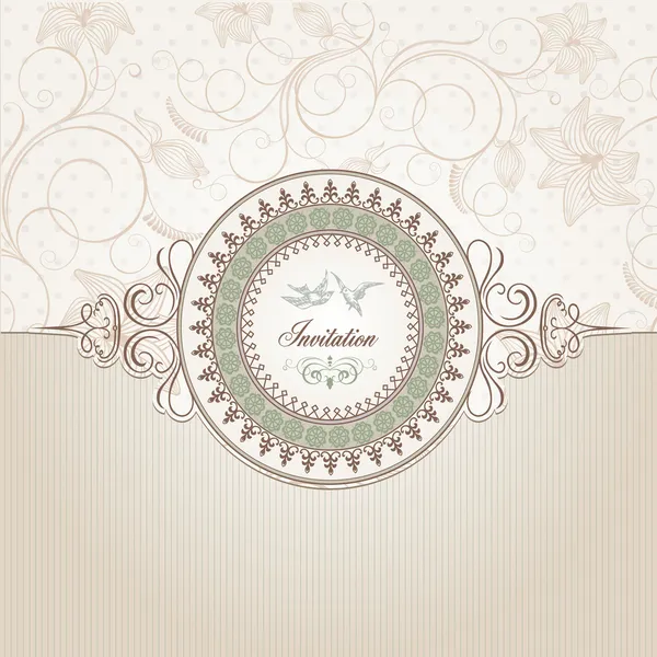 Vintage background template — Stock Vector