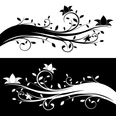 Floral decoration clipart