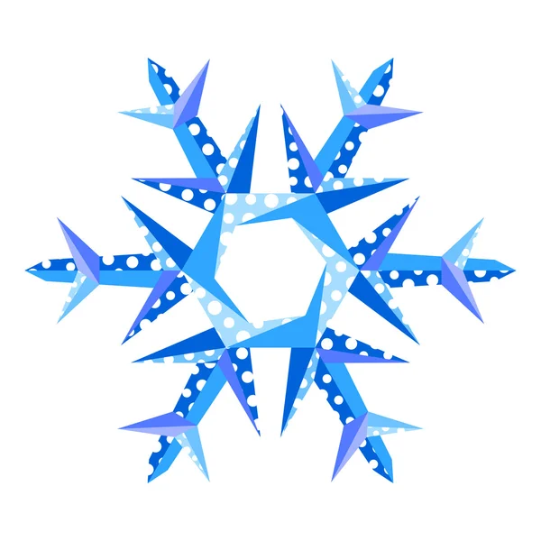 Origami-Schneeflocke — Stockvektor
