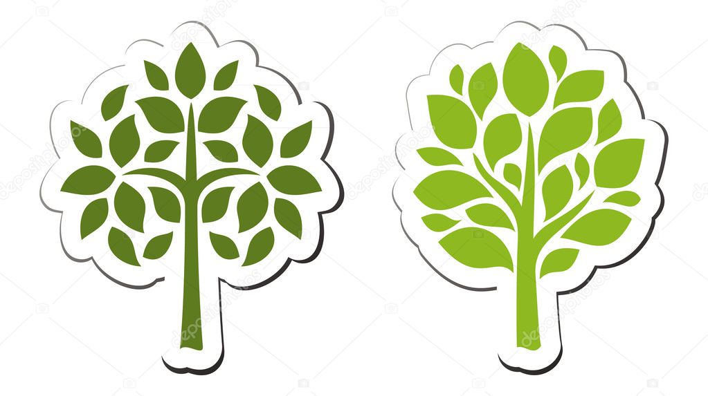 Vector tree emblem 2