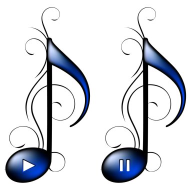 Music icon clipart