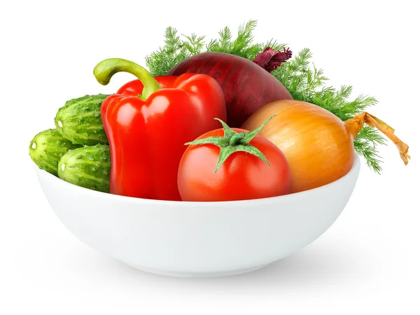 Verduras en un tazón —  Fotos de Stock