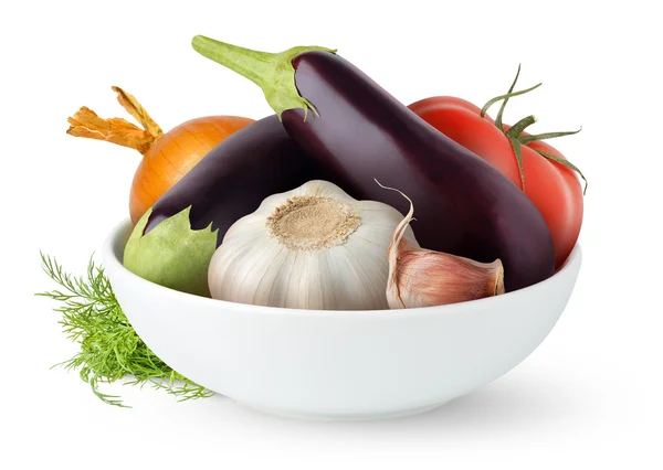 Fresh vegetables in a bowl — Stock Photo, Image