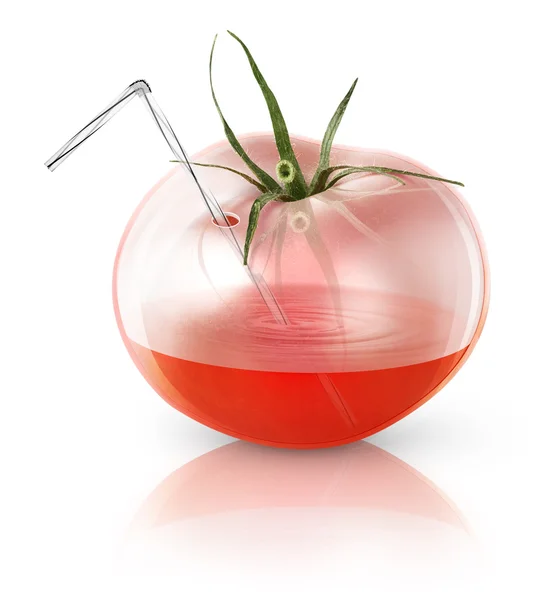Suco de tomate fresco — Fotografia de Stock