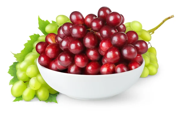 Czerwony i zielony winogron — Zdjęcie stockowe