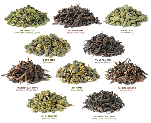Chińska oolong herbata kolekcja — Zdjęcie stockowe
