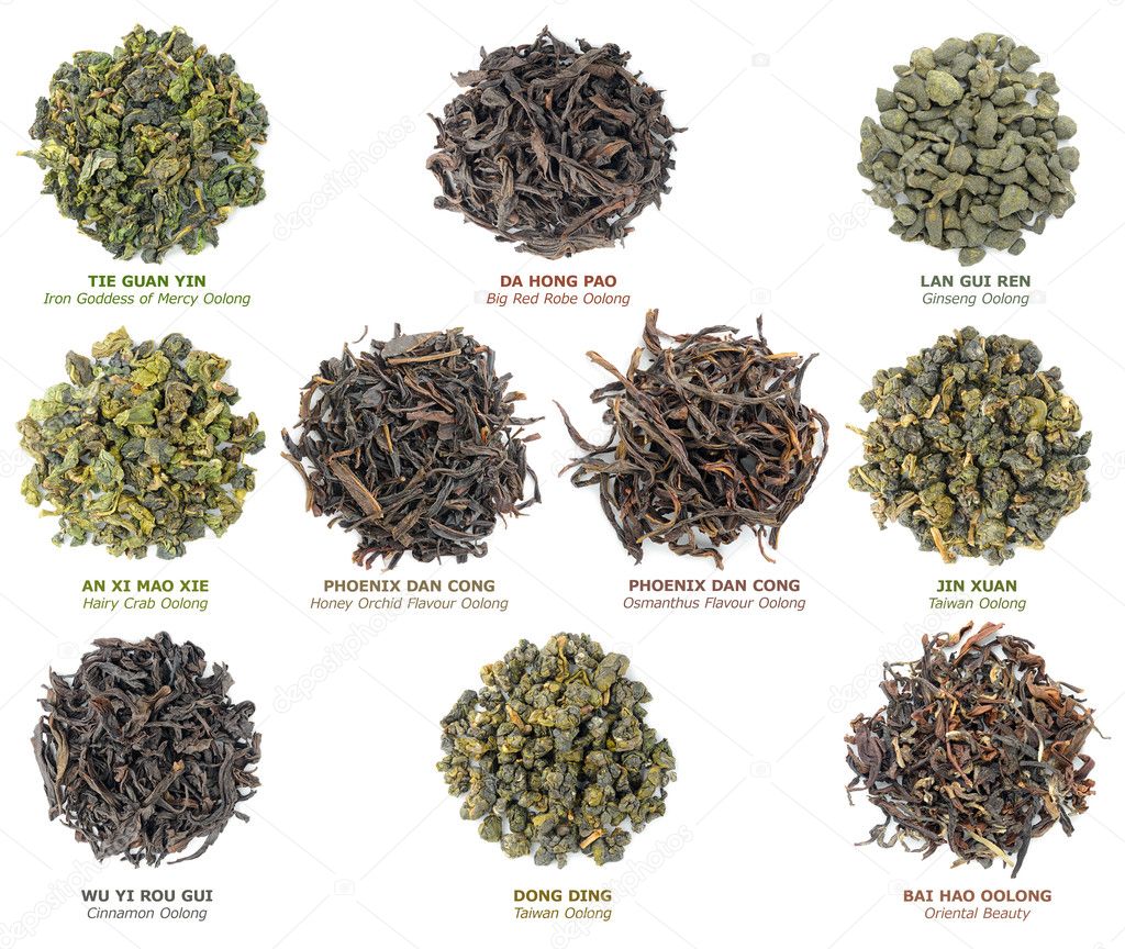 Chinese oolong tea collection