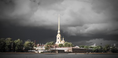 Peter and Paul Fortress in St Petersburg, Russia clipart