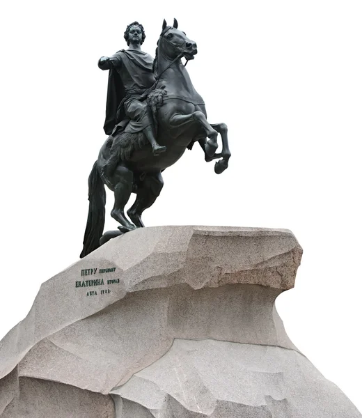 "Μνημείο του χάλκινου Καβαλάρη "στην Αγία Πετρούπολη της Ρωσίας — Φωτογραφία Αρχείου