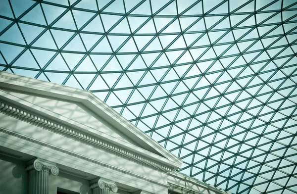 Atrium av brittiskt museum — Stockfoto