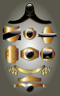 Gold label clipart