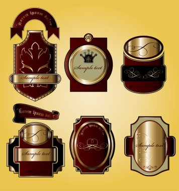 Gold label clipart