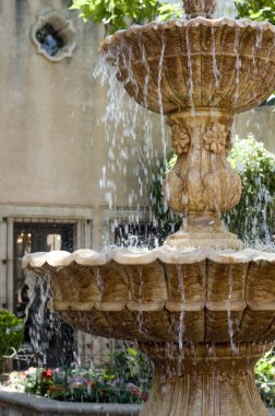 Courtyard fountain clipart