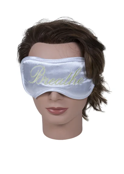 Wearing Sleep Mask — Stock Photo, Image