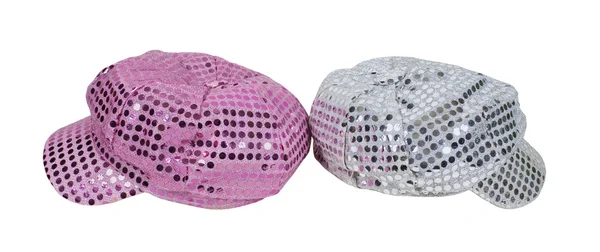 Pink and Silver Sparkle Caps — Stock Photo, Image