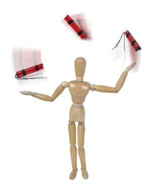 Juggling Dynamite clipart