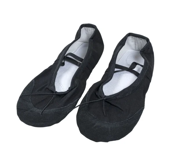 Pantofole da balletto nere — Foto Stock