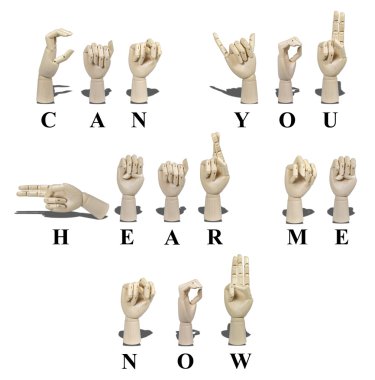 Can You Hear Me Now in Sign Language clipart