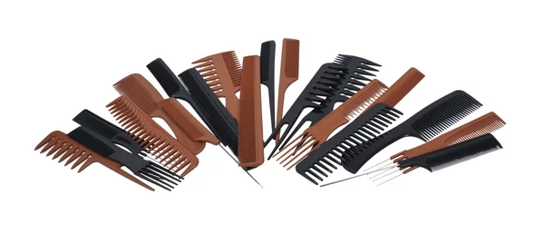 Jumbled Variety of Styles of Combs — Stock Photo, Image