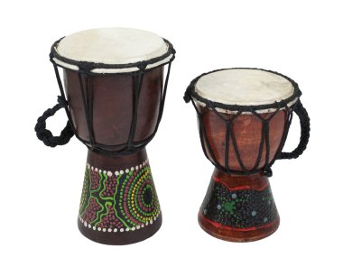 Aboriginal Djembe Drums clipart