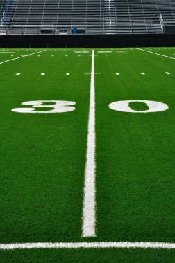 30 Yard Line on American Football Field clipart