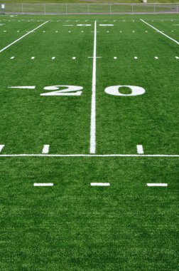 20 Yard Line on American Football Field clipart