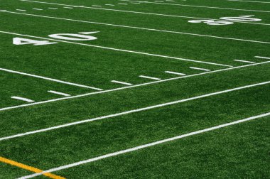 Forty Yard Line on American Football Field clipart