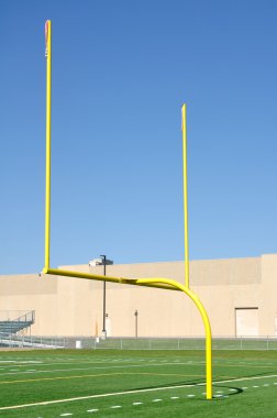 Goal Posts on American Football Field clipart