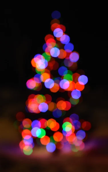 Oskärpa julbelysningen — Stockfoto