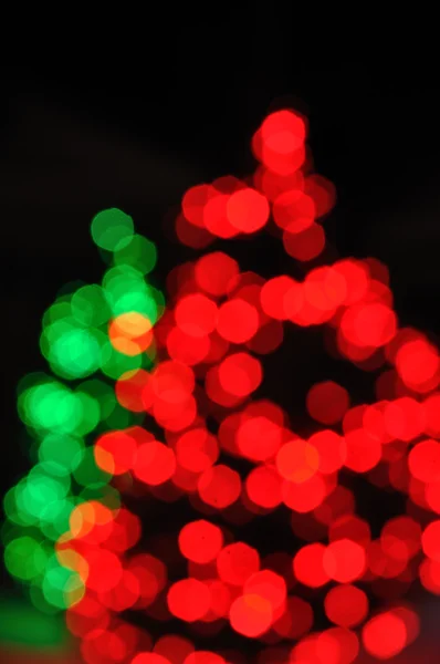 Luces desenfocadas del árbol de Navidad —  Fotos de Stock