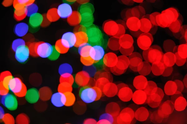 Defocused Christmas Tree Lights — Stock Photo, Image