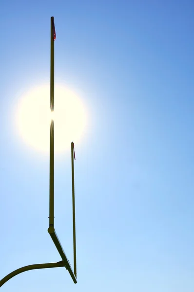 Goal Posts on American Football Field — Stock Photo, Image