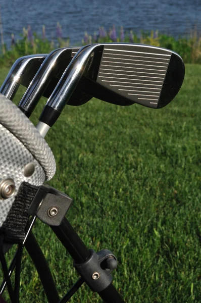 Irons in a Golf Bag — Stock Photo, Image