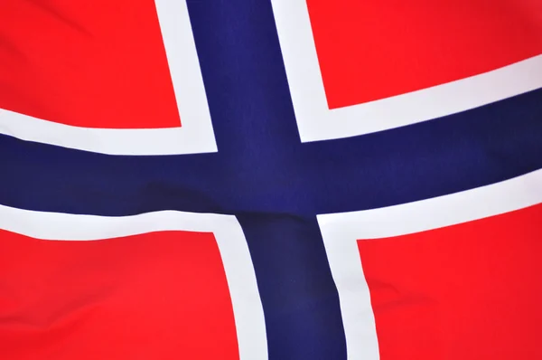 Norska flaggan — Stockfoto