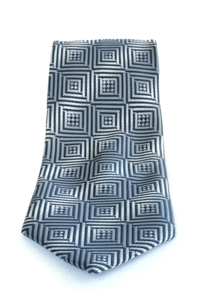 Серый галстук с узором — стоковое фото