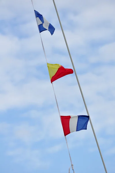 Nautische vlaggen — Stockfoto