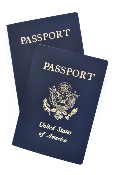 Dois passaportes americanos — Fotografia de Stock