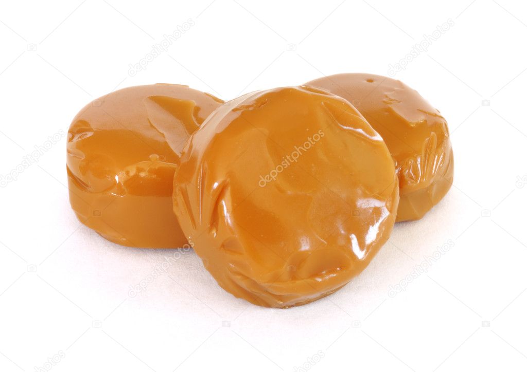 Three Pieces of Caramel Candy