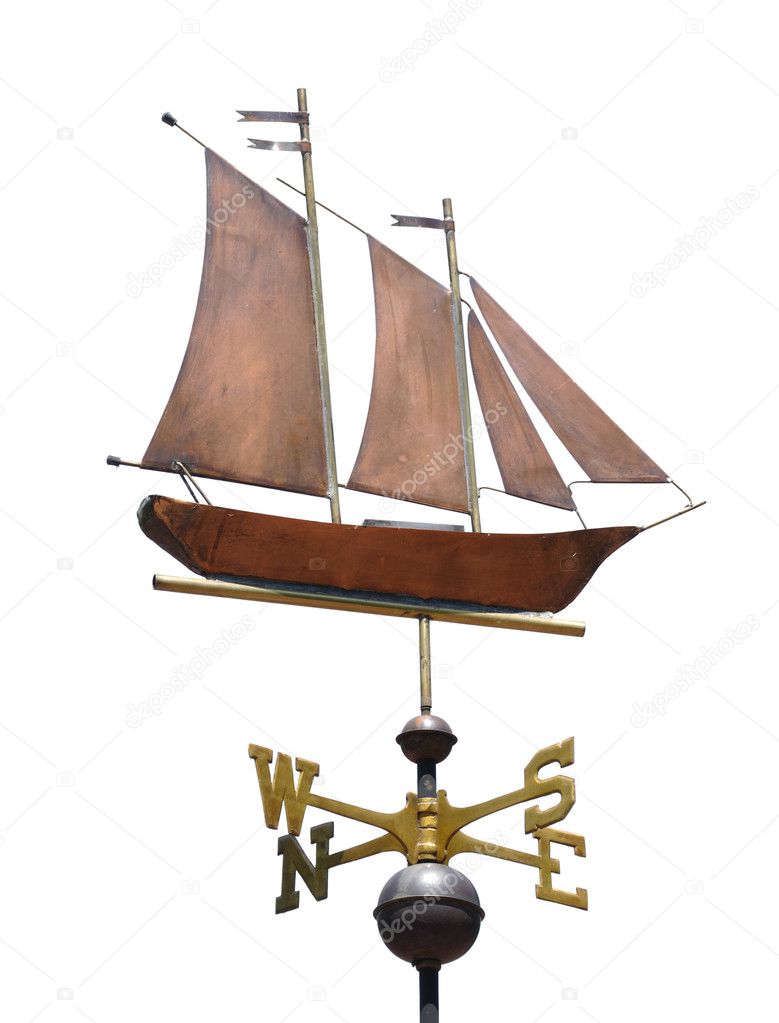 Sailboat (Schooner) Weather Vane