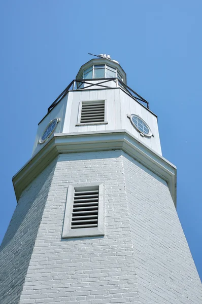 White Brick Lighthouse — Stock Photo, Image